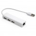 Vinga Концентратор Vinga 3xUSB2.0 + RJ45 100Mbps (VCP2H3USB2LANWH)