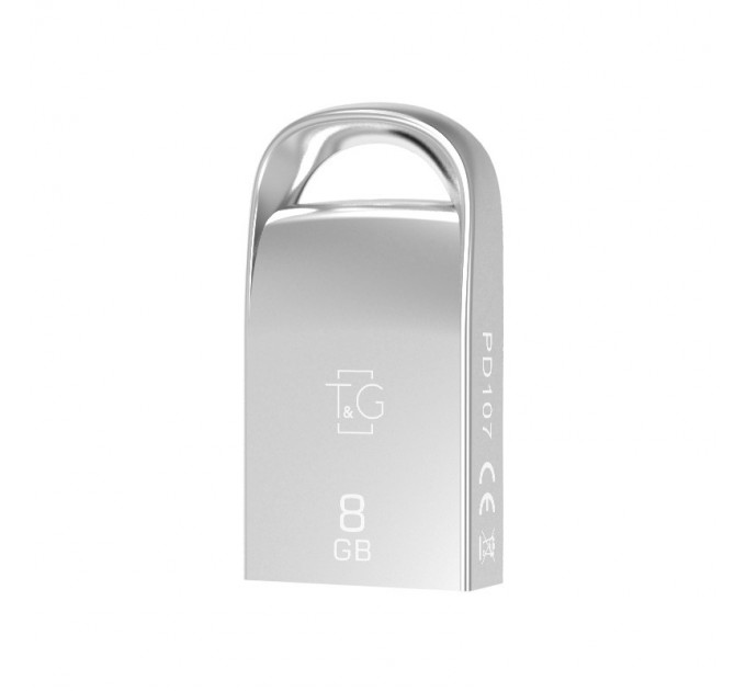 T&G Флеш-накопичувач USB 8GB T&G 107 Metal Series Silver (TG107-8G)