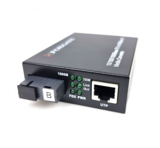 FoxGate Медіаконвертер EC-Q-1G-1SM-1550nm-20-LFP FoxGate