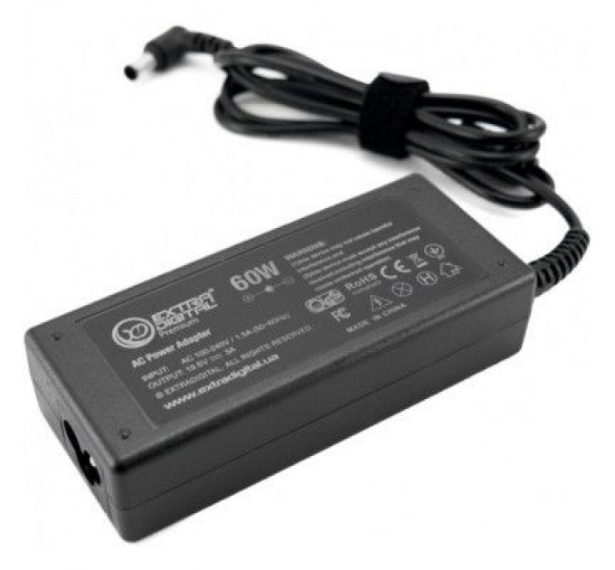 Extradigital Блок живлення до ноутбуку Extradigital Sony 19.5V, 3A, 60W (6.5x4.4) (PSS3874)