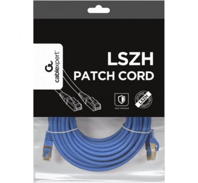 Cablexpert Патч-корд 30м S/FTP Cat 6A CU LSZH blue Cablexpert (PP6A-LSZHCU-B-30M)