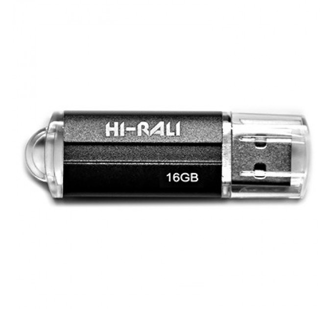 Hi-Rali Флеш-накопичувач USB 16GB Hi-Rali Corsair Series Black (HI-16GBCORBK)