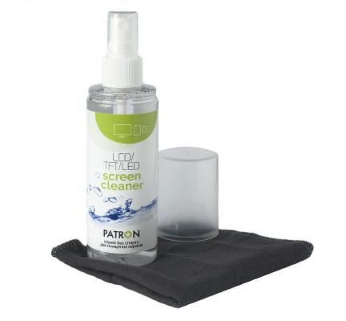 Patron Спрей для очищення Patron Screen spray for TFT/LCD/LED 120ml +microfiber 20х20 (F3-022)