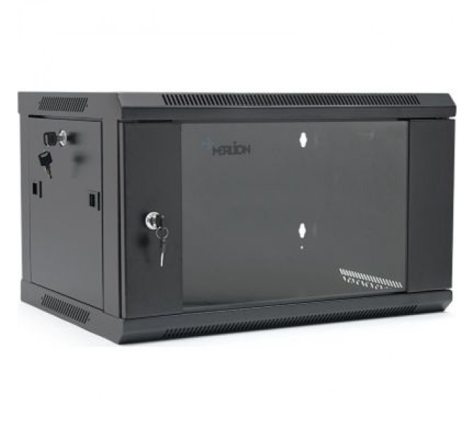 Merlion Шафа настінна Merlion 4U 19" 600*350*279 (Ш*Г*В)мм, black (MI3-6304 / 36526)