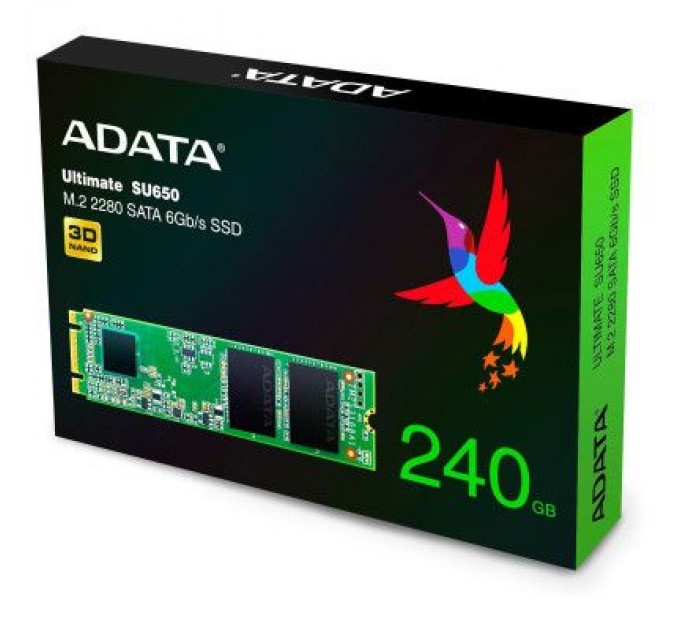 ADATA Накопичувач SSD M.2 2280 240GB ADATA (ASU650NS38-240GT-C)