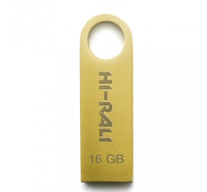 Hi-Rali Флеш-накопичувач USB 16GB Hi-Rali Shuttle Series Gold (HI-16GBSHGD)