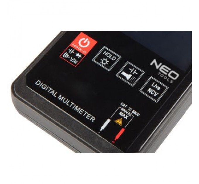 Neo Tools Цифровий мультиметр Neo Tools 0-600V, рідкокристалічний дисплей з підсвіткою, сенсорный (94-004)