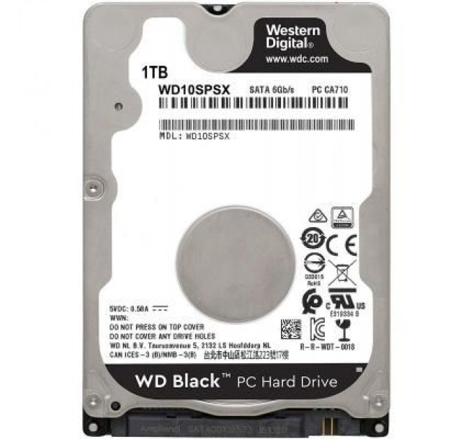 WESTERN DIGITAL Жорсткий диск для ноутбука 2.5" 1TB WD (WD10SPSX)