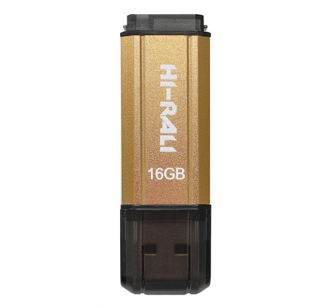 Hi-Rali Флеш-накопичувач USB 16GB Hi-Rali Stark Series Gold (HI-16GBSTGD)