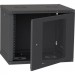 Ipcom Шафа настінна Ipcom 9U, 600*450, перфорація, RAL9005 (СН-9U-060х045-ДП-7035)