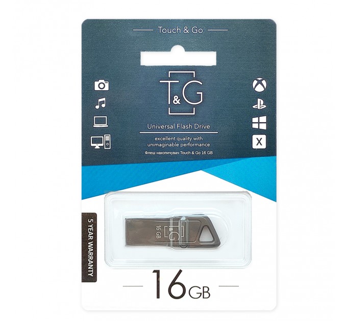 T&G Флеш-накопичувач USB 16GB T&G 114 Metal Series (TG114-16G)