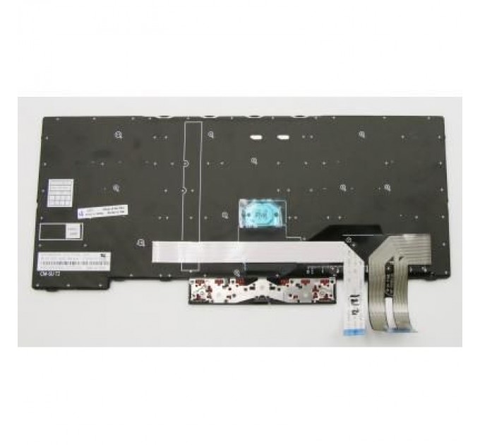 Lenovo Клавіатура ноутбука Lenovo ThinkPad E480/L480 черная с черной,трек (A46073)