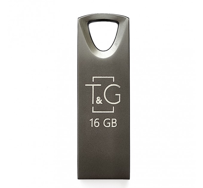 T&G Флеш-накопичувач USB 16GB T&G 117 Metal Series Black (TG117BK-16G)