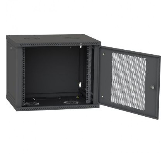 Ipcom Шафа настінна Ipcom 12U 19" 600x600 RAL9005 (СН-12U-06-06-ДП-1)