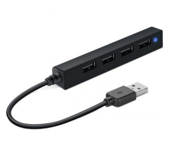 Speedlink Концентратор Speedlink SNAPPY SLIM USB Hub, 4-Port, USB 2.0, Passive, Black (SL-140000-BK)