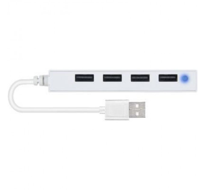 Speedlink Концентратор Speedlink SNAPPY SLIM USB Hub, 4-Port, USB 2.0, Passive, White (SL-140000-WE)