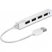 Speedlink Концентратор Speedlink SNAPPY SLIM USB Hub, 4-Port, USB 2.0, Passive, White (SL-140000-WE)