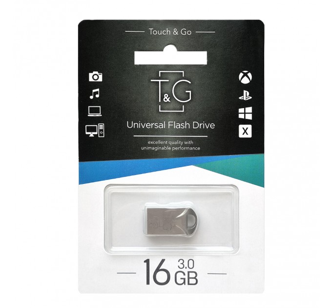 T&G Флеш-накопитель USB3.0 16GB T&G 106 Metal Series Silver (TG106-16G3)