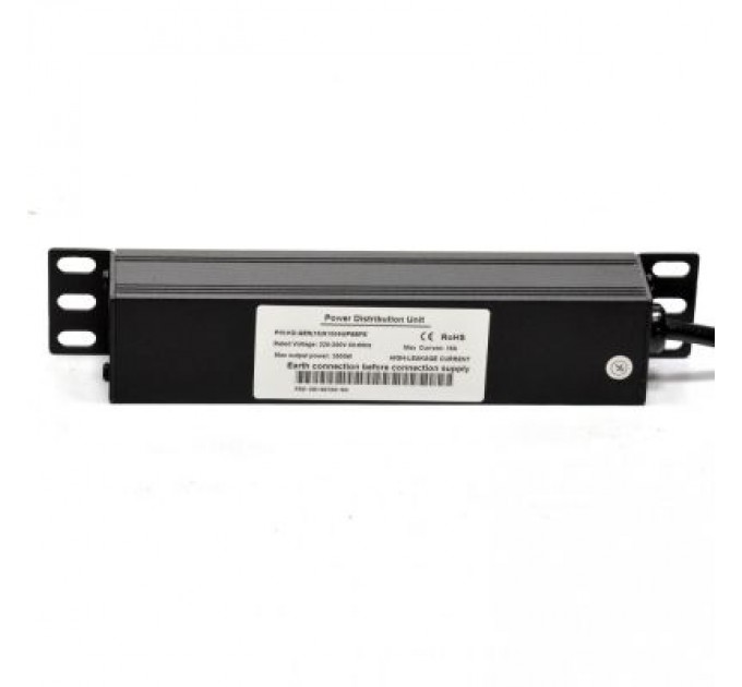 Kingda Силовий блок 10" 1U, 230V 4*schuko, 16A, 1.8м Kingda (KD-GER(16)N1004WPSBFE)