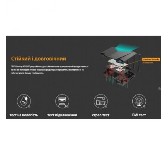 ASUS Маршрутизатор ASUS TUF-AX4200 (90IG07Q0-MO3100)