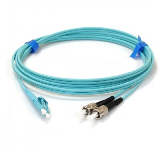 CMS Оптичний патчкорд ST/UPC-LC/UPC MM(OM3) Duplex Slim 20м CMS (UPC-20STLC(MM)D(ON)S)