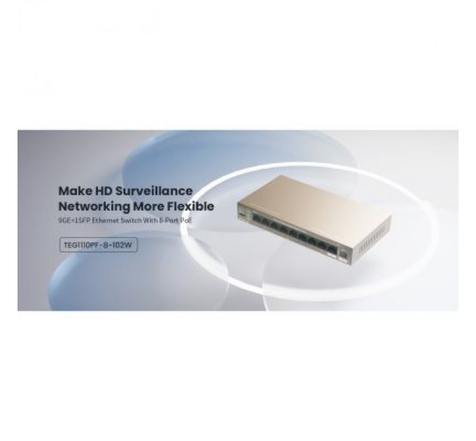 Tenda Комутатор мережевий Tenda TEG1110PF-8-102W