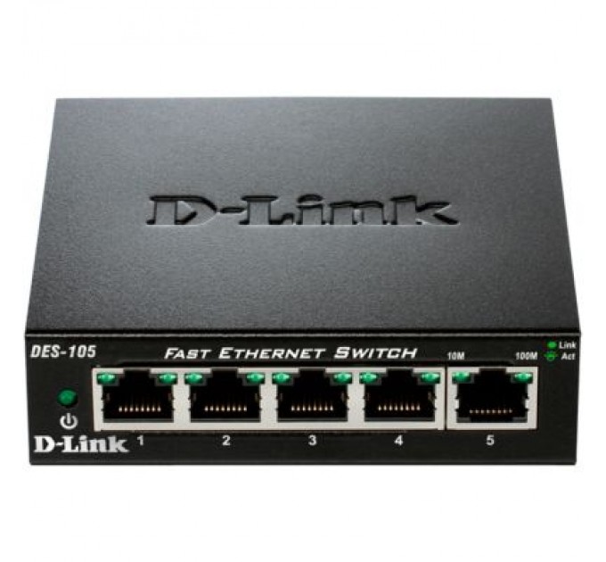 D-Link Комутатор мережевий D-Link DES-105