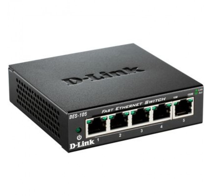 D-Link Комутатор мережевий D-Link DES-105