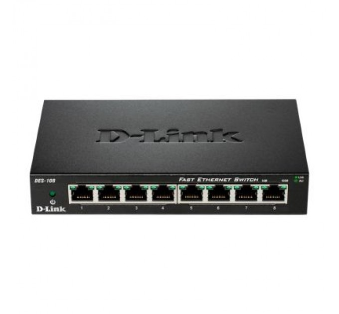 D-Link Комутатор мережевий D-Link DES-108