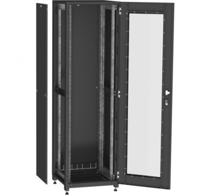 Ipcom Шафа напольна Ipcom 42U 19" 600x1000 (С-42U-06-10-ДС-ПГ-1-9005)