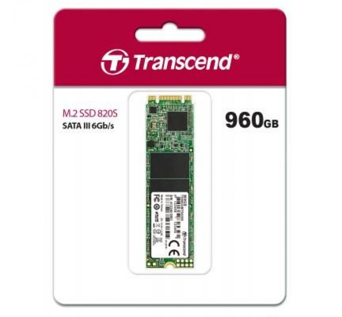 Transcend Накопичувач SSD M.2 2280 960GB Transcend (TS960GMTS820S)
