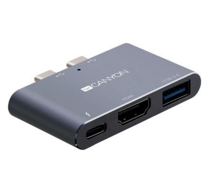 Canyon Порт-реплікатор Canyon Docking Station with 3 ports, Thunderbolt 3, Input 100-240V (CNS-TDS01DG)