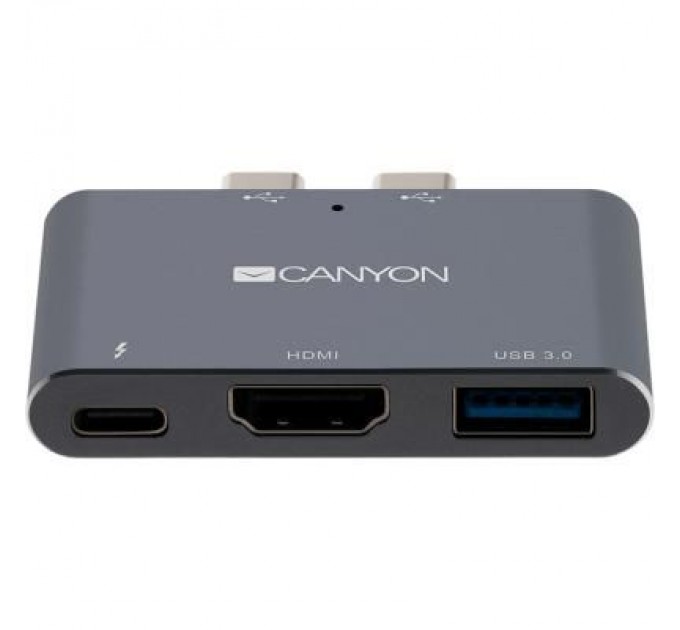 Canyon Порт-реплікатор Canyon Docking Station with 3 ports, Thunderbolt 3, Input 100-240V (CNS-TDS01DG)