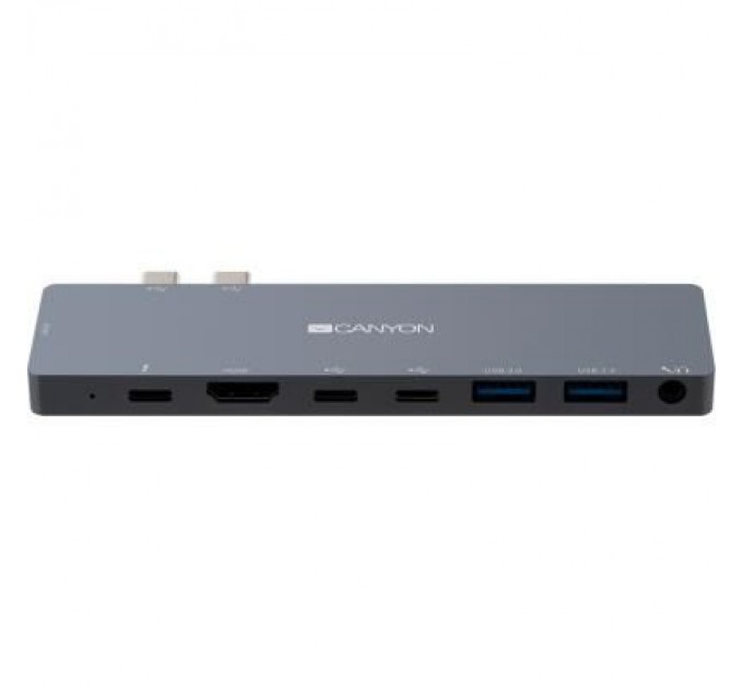 Canyon Порт-реплікатор Canyon Docking Station with 8 ports, 1*Type C PD100W+2*Type C (CNS-TDS08DG)