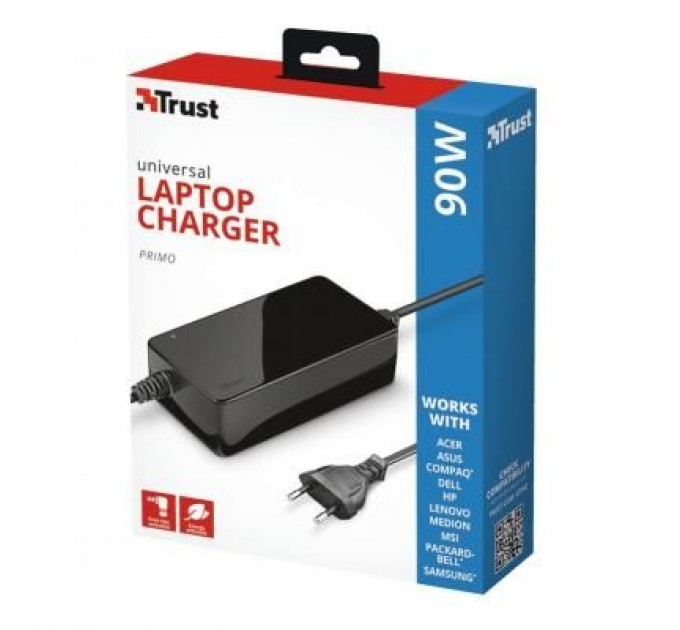 Trust Блок живлення до ноутбуку Trust Primo 90W-19V Universal Laptop (22142_TRUST)