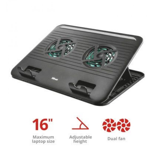 Trust Підставка до ноутбука Trust Cyclone (16") Black (17866_TRUST)