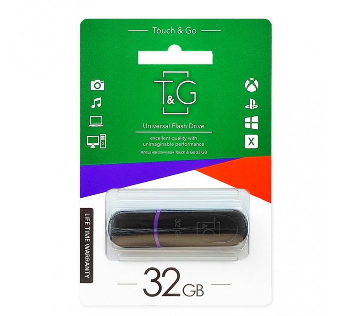 T&G Флеш-накопитель USB 32GB T&G 012 Classic Series Black (TG012-32GBBK)