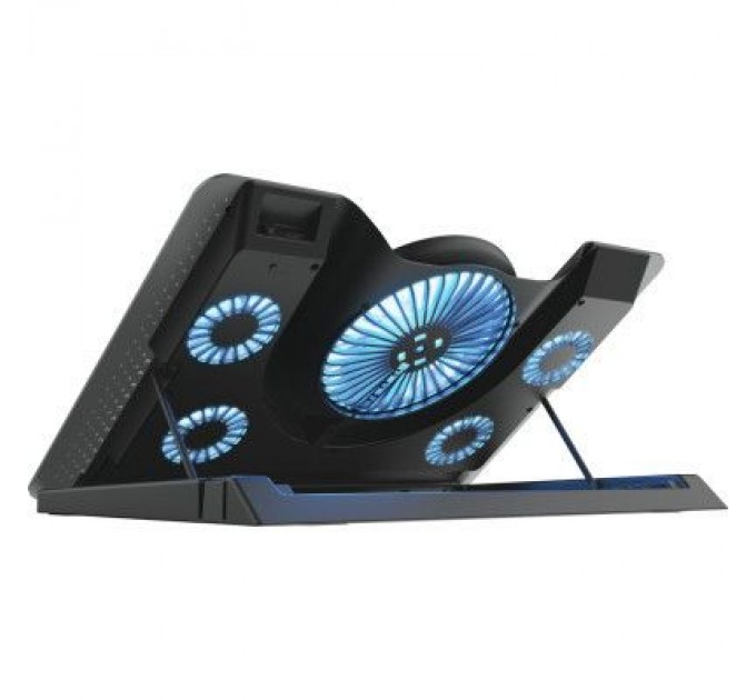 Trust Підставка до ноутбука Trust GXT 1125 Quno (17.3") Blue LED Black (23581_TRUST)