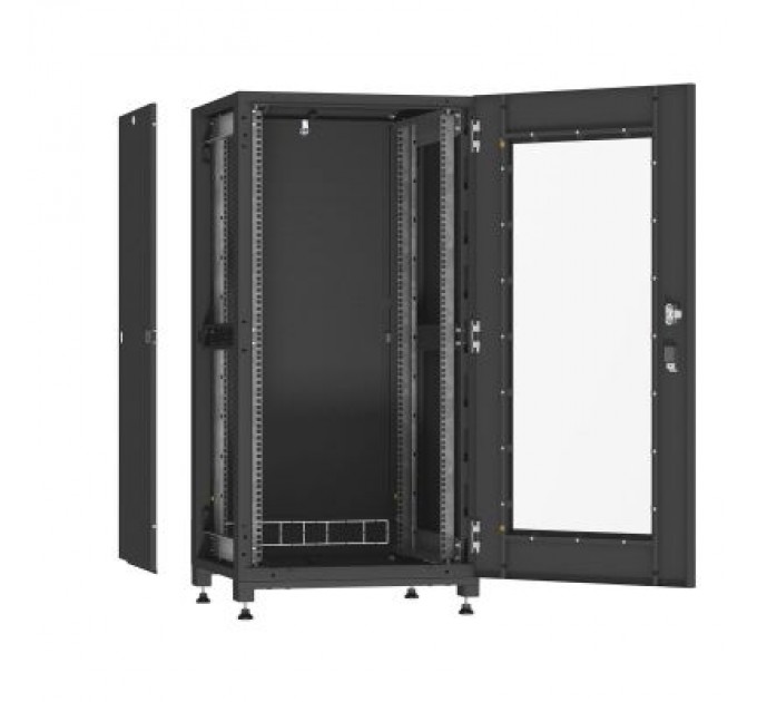 Ipcom Шафа напольна Ipcom 24U, 600x600 (С-24U-06-06-ДС-ПГ-1-9005) (С-24U-06-06-ДС-ПГ-1-9005)