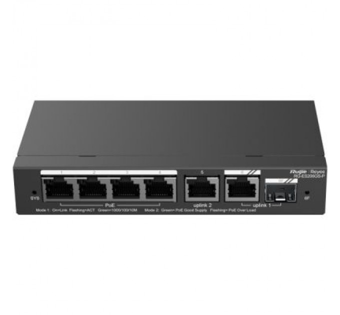 Ruijie Networks Комутатор мережевий Ruijie Networks RG-ES206GS-P