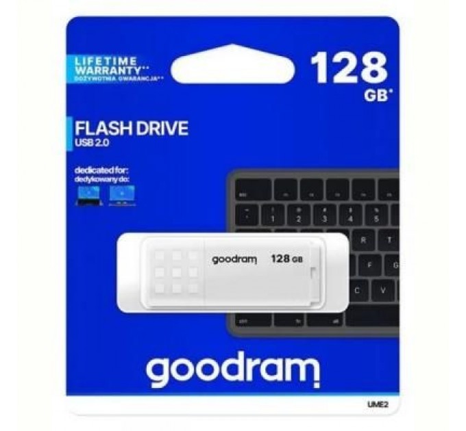 Goodram USB флеш накопичувач Goodram 128GB UME2 White USB 2.0 (UME2-1280W0R11)