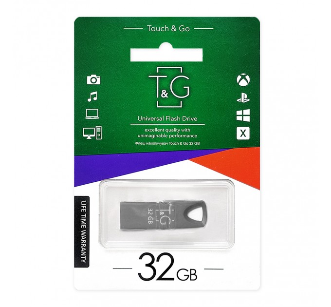 T&G Флеш-накопичувач USB 32GB T&G 117 Metal Series (TG117BK-32G)