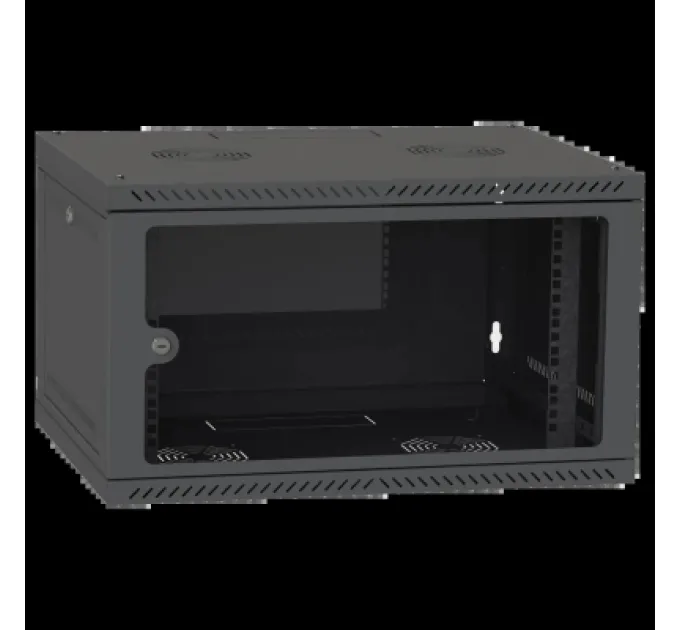 Ipcom Шафа настінна Ipcom 4U, 600*350, RAL9005 (СН-4U-060х035-ДС-9005)