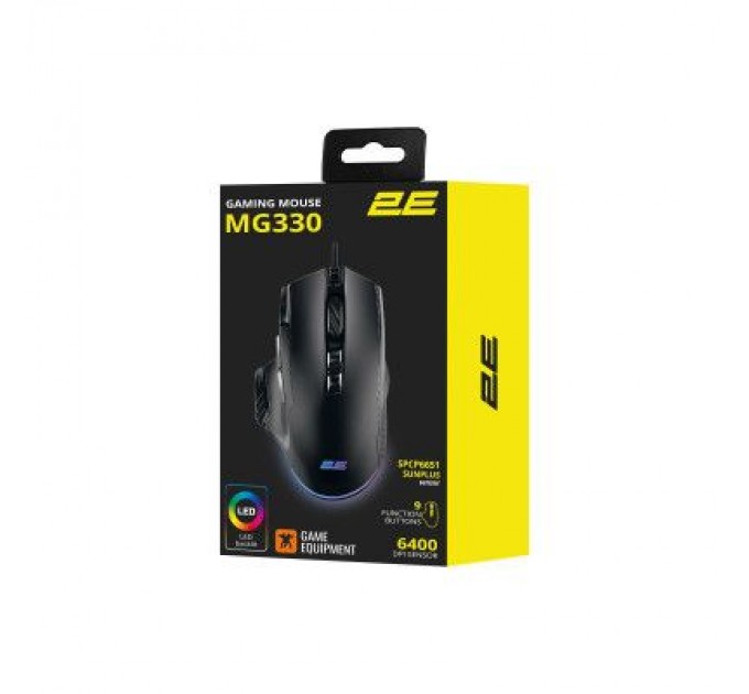 2E Мишка 2E MG330 RGB USB Black (2E-MG330UB)