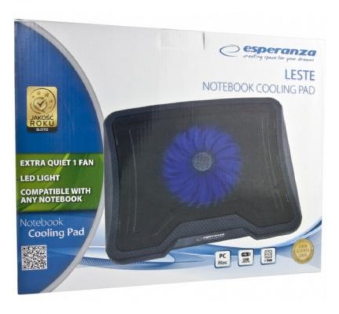Esperanza Підставка до ноутбука Esperanza Leste Notebook Cooling Pad all types (EA143)