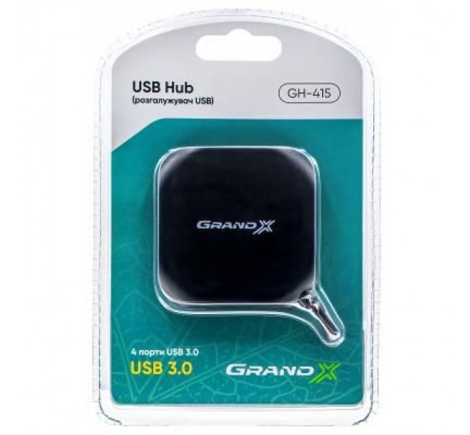 Grand-X Концентратор Grand-X Travel 4 х USB3.0 (GH-415)