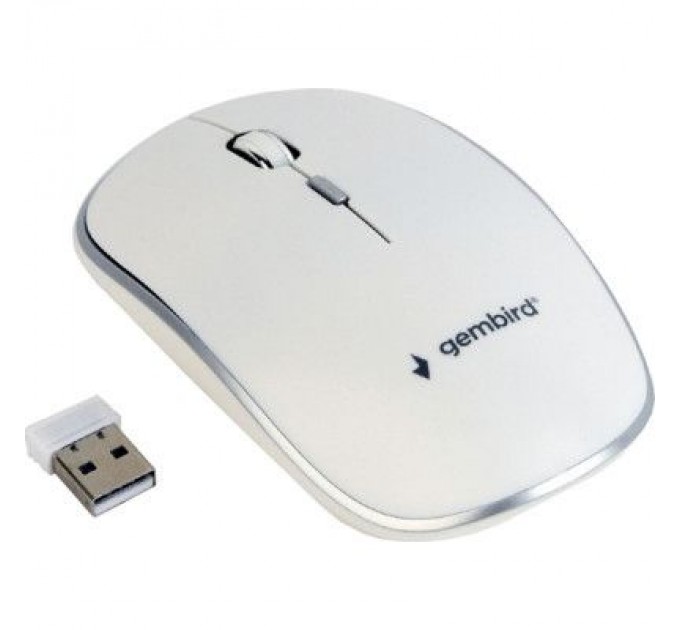 Gembird Мишка Gembird MUSW-4B-01-W White (MUSW-4B-01-W)