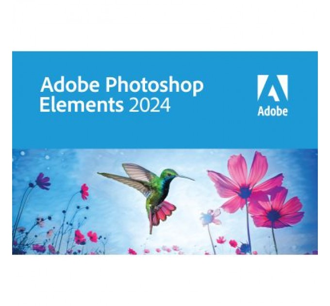 Adobe ПЗ для мультимедіа Adobe Photoshop Elements 2024 Multiple Platforms International English AOO License TLP (1 - 9,999) (65328954AD01A00)