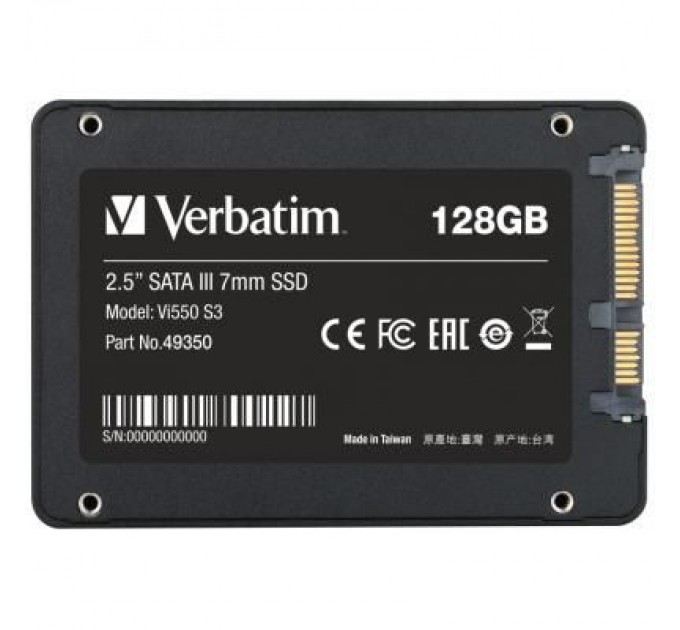 Verbatim Накопичувач SSD 2.5" 128GB Verbatim (49350)