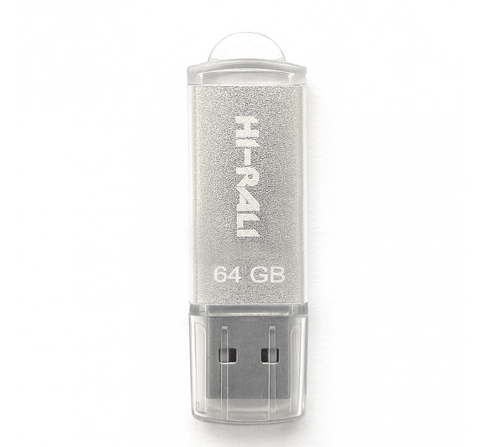 Hi-Rali Флеш-накопитель USB 64GB Hi-Rali Rocket Series Silver (HI-64GBVCSL)